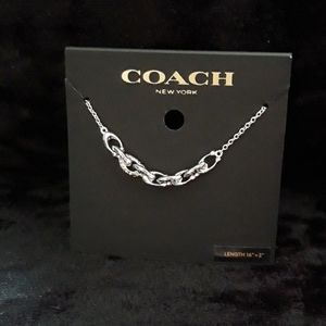 NWT Coach Signature Link Necklace